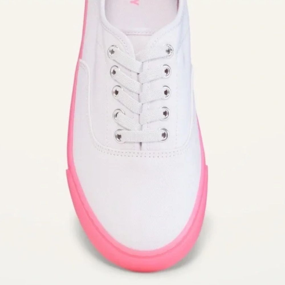 Twill Lace-Up Sneakers for Girls - Picture 2 of 4